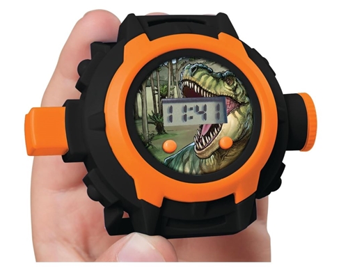 Hodinky s projekcí dinosaurů