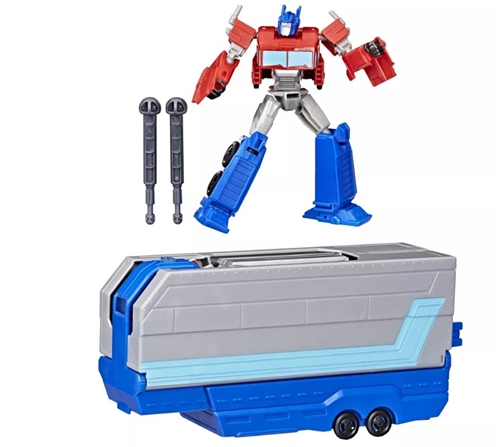 Hasbro Transformers Nákladní auto do hrací sady: Earthspark - Optimus Prime Bojový přívěs (G0750)