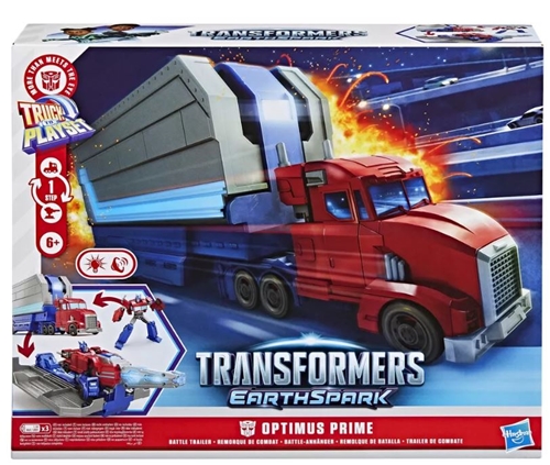 Hasbro Transformers Nákladní auto do hrací sady: Earthspark - Optimus Prime Bojový přívěs (G0750)