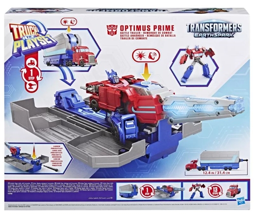 Hasbro Transformers Nákladní auto do hrací sady: Earthspark - Optimus Prime Bojový přívěs (G0750)