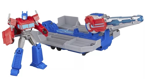 Hasbro Transformers Nákladní auto do hrací sady: Earthspark - Optimus Prime Bojový přívěs (G0750)