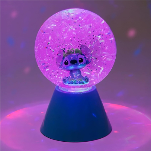 Sněžítko Disney Stitch LED Glitter Ball (17 cm)