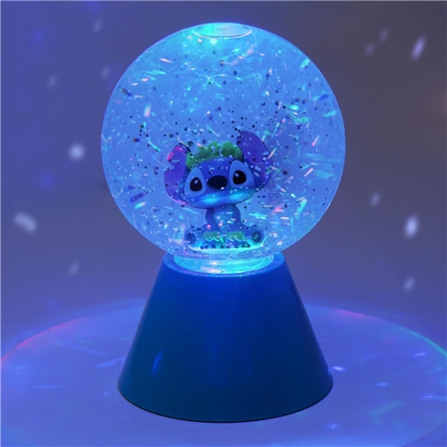 Sněžítko Disney Stitch LED Glitter Ball (17 cm)