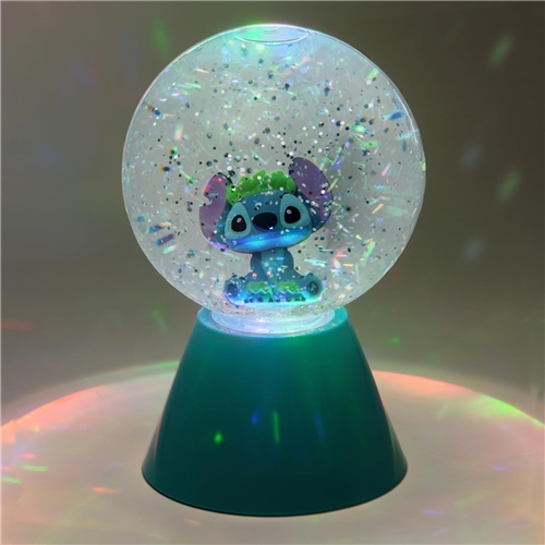Sněžítko Disney Stitch LED Glitter Ball (17 cm)