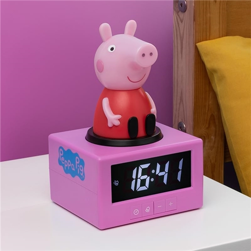 Budík s nočním světlem Prasátko Peppa Icon Alarm Clock