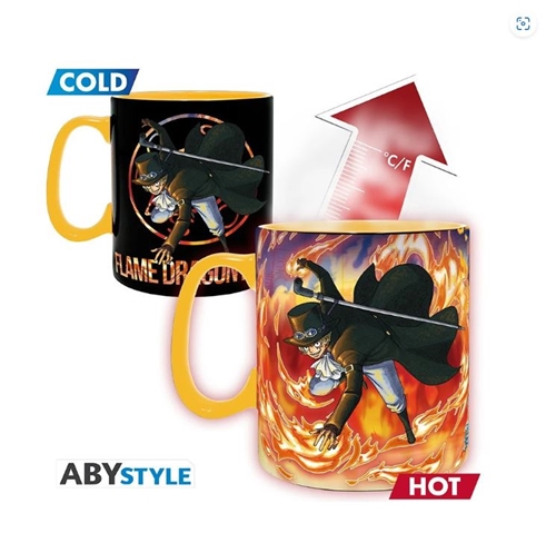 Hrnek Abysse One Piece - Luffy & Sabo, měnící hrnek