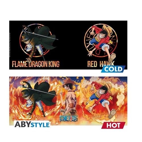 Hrnek Abysse One Piece - Luffy & Sabo, měnící hrnek