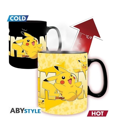 Hrnek Abysse Pokemon - Pikachu - měnící hrnek