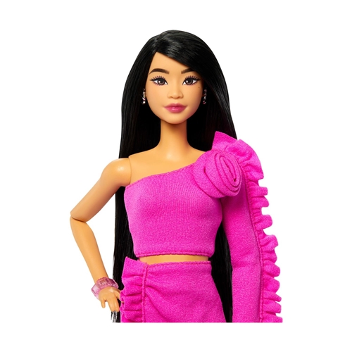 Panenka Mattel Barbie Fashionistas: Deluxe Style - Modelka s čenými vlasy