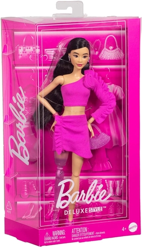 Panenka Mattel Barbie Fashionistas: Deluxe Style - Modelka s čenými vlasy