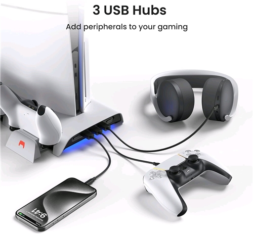 Chladící stojan Kiwi Design D3 Cooling Station pro PlayStation 5 Slim (PS5)