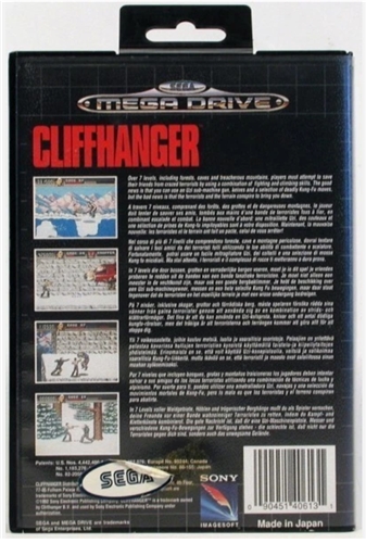 Cliffhanger - 1992 (MEGA DRIVE) (BAZAR)