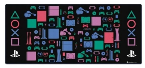 Playstation (klasické barvy) podložka na stůl XL (80 x 36 cm)