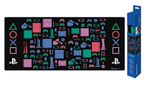 Playstation (klasické barvy) podložka na stůl XL (80 x 36 cm)