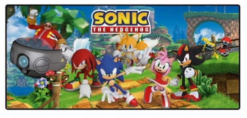 Sonic The Hedgedog (postavy) - Podložka na stůl XL (80 x 36 cm)