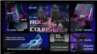 ASUS herní křeslo ROG Courser, RGB,černá