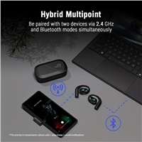 ASUS sluchátka ROG Cetra Open Wireless, BT + RF 2.4 GHz, RGB, černá