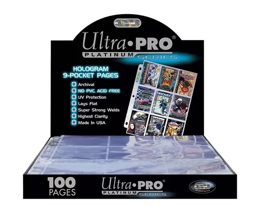 UltraPRO: stránkové obaly na 9 karet -10ks/balení