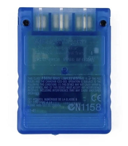 Memory Card 8MB Sony Blue (PS2) (BAZAR)