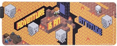 Minecraft svítící podložka pod myš (80x30 cm)