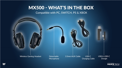 Herní sluchátka MX500 Wireless Gaming Headset