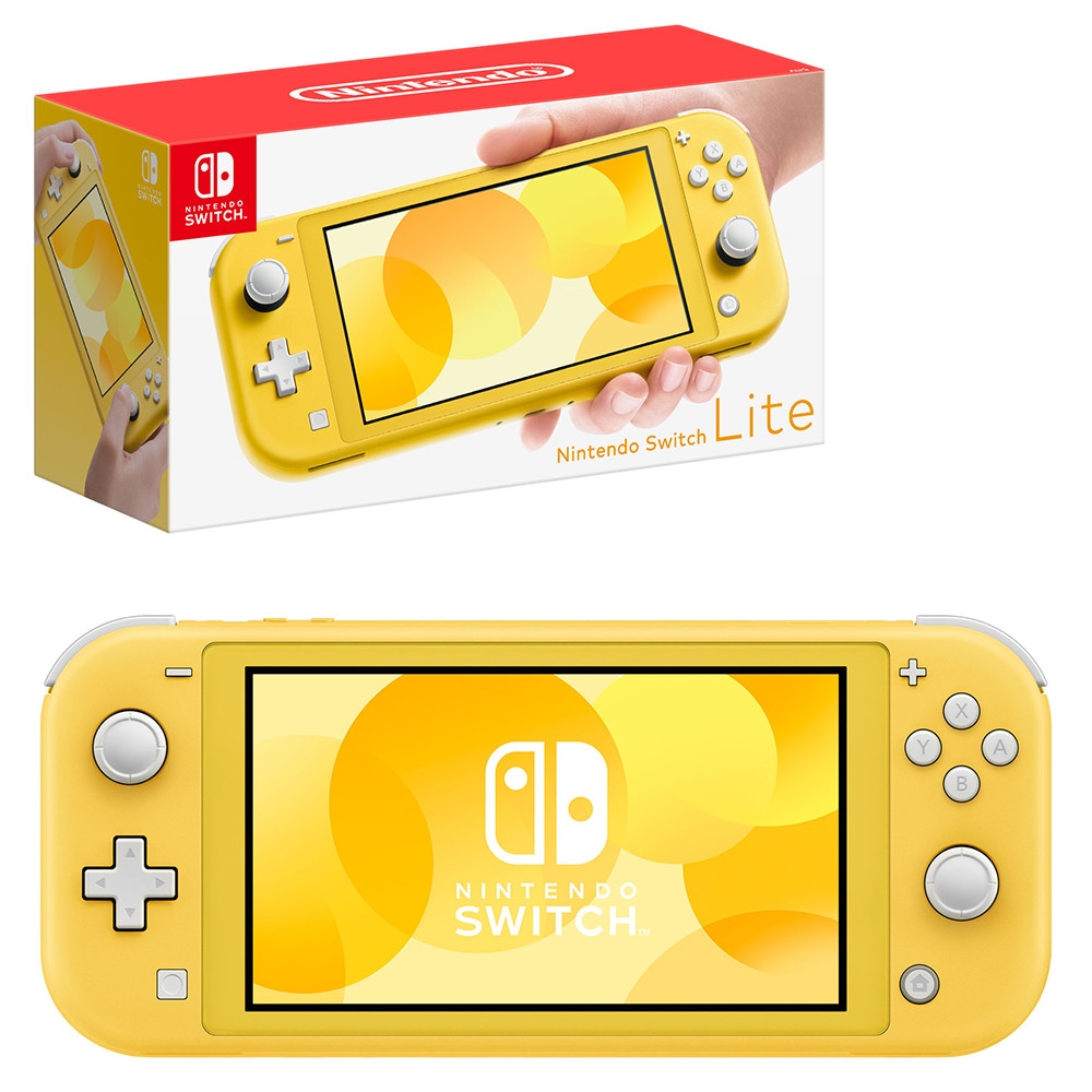 Konzole Nintendo Switch Lite - Yellow + stojánek na hry (SWITCH)